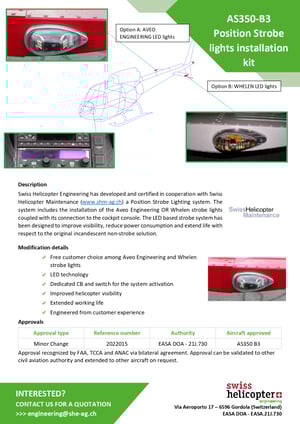 SHE-SLS-F001_A - AS350 - Position Strobelights