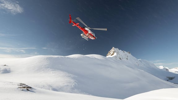 Helicopter Operated by Swiss Helicopter